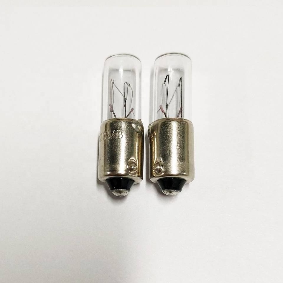 BA9S Miniature Indicator Lamps 120V 3W BA9S Incandescent Replacement Bulbs Flat Top