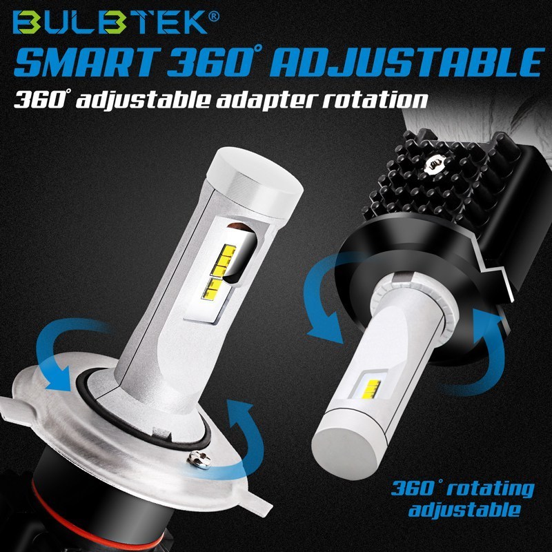 BULBTEK G9T 10000Lumen 50W LED Headlight Bulb H1 H11 9005 9006 LED Headlights Kit Car Customized 3500K 5700K Automotive LED Bulb