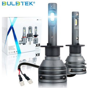 BULBTEK X8 H1 auto led headlight free sample brightest led car headlight bulb