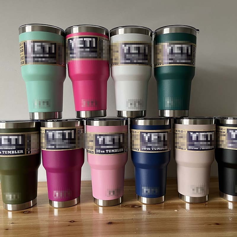 Wholesale Bulk Yety Yetys  Logo Stainless Steel 30 Ounce Travel Coffee Cup Mug Tumbler 20oz 30oz With Magnetic Lid