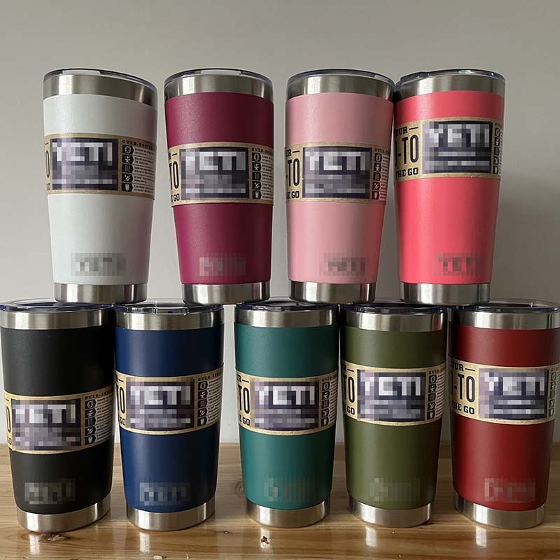 Wholesale Bulk Yety Yetys  Logo Stainless Steel 30 Ounce Travel Coffee Cup Mug Tumbler 20oz 30oz With Magnetic Lid