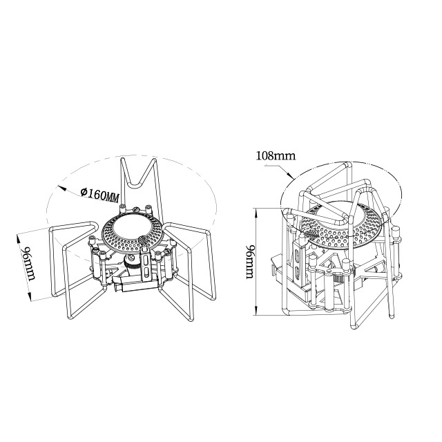 BULIN BL100-B6 single burner portable gas stove for camping camping gas stove outdoor homful camping gas stove