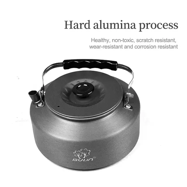 BL200-CB Factory Supply Camping Teapot Quality Outdoor Camping Portable Cookware Kettle