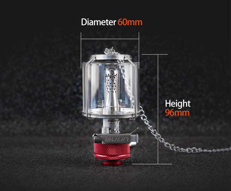 Bulin BL300-F1 Portable Camping Gas Lantern Piezo Ignition Mini Gas Tent Lamp Light