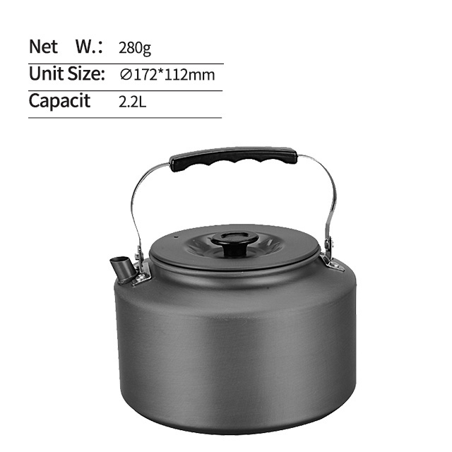 Bl200-CD Top Ranking Portable Aluminum Tea Kettle Wholesale Camping Tea Kettle