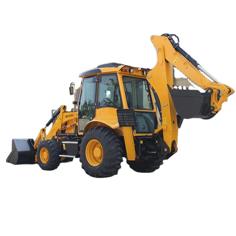 KAT Brand New 7.5Ton 4WD Retroexcavadora Backhoe Loader WZ30-25 with Telescopic excavating boom option