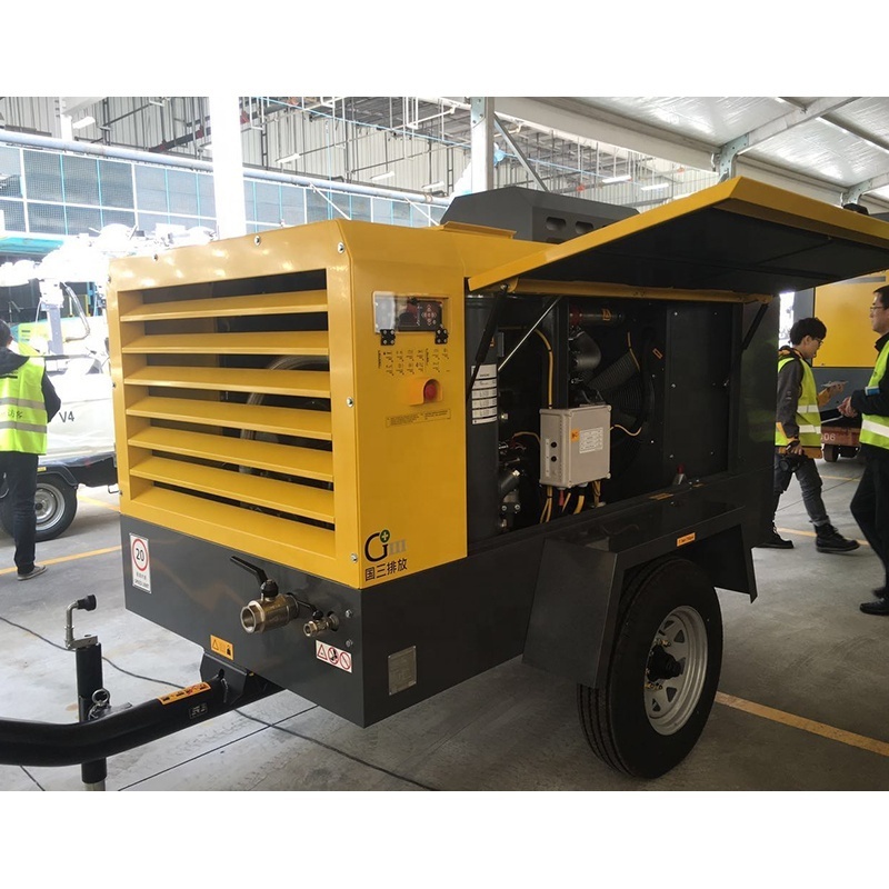 Good Price 11.3m3 7bar diesel air compressor XAS186C XATS156C for sand blasting