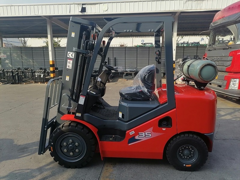 Heli LPG gasoline forklift 7ton CPYD70 CPQYD70 working platform