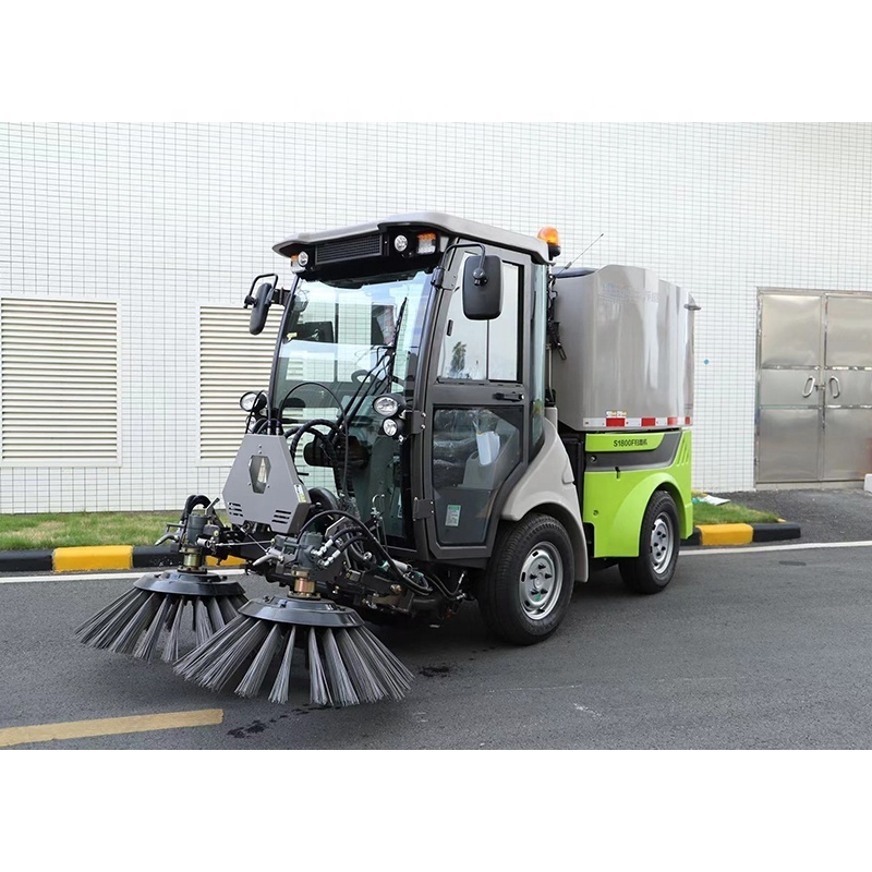 ZOOM LION S2000F 2M Street Sweeping Machine Small Diesel Road Sweeper YFSLF20 With 240L dustbin