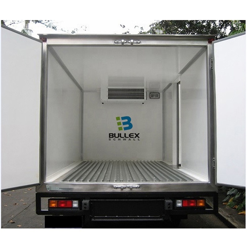 Foton fiberglass truck body frozen chicken refrigerated van cold plate trucks for sale