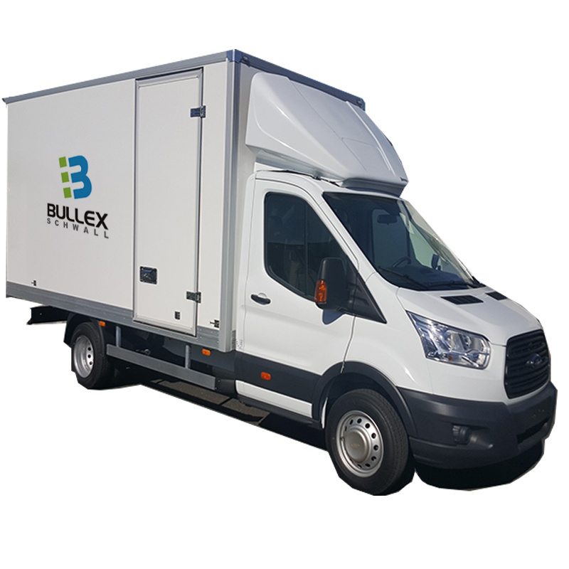 Anti-Slip FRP Dry Box Truck Recessed Rear Door