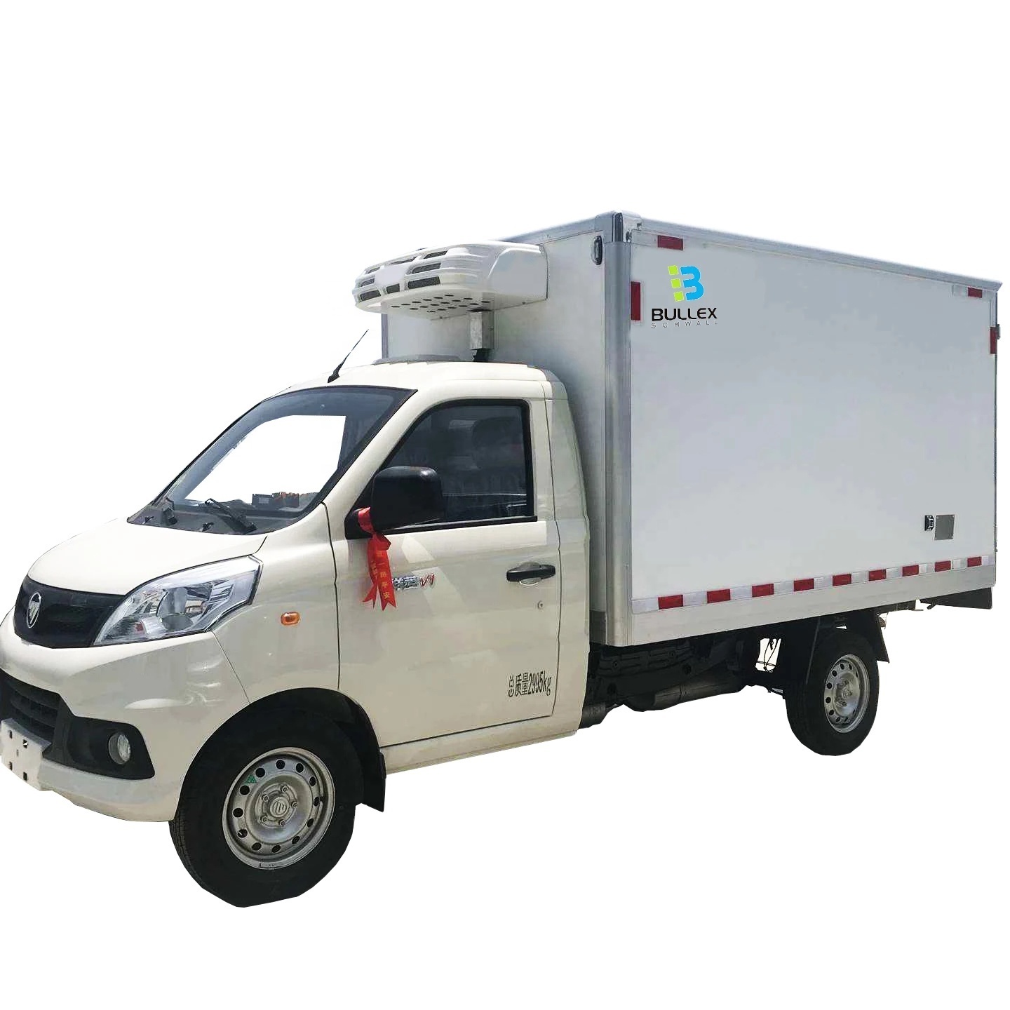 Foton fiberglass truck body frozen chicken refrigerated van cold plate trucks for sale