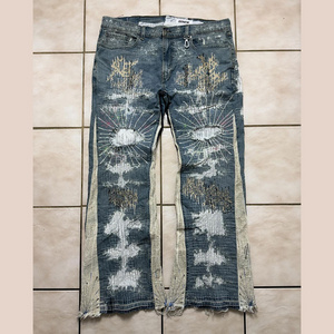 DiZNEW Jeans manufacturer custom jeans for men men slim fit vintage denim jeans wholesale