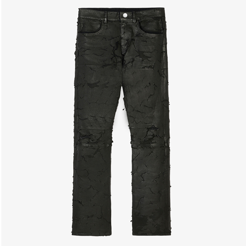 DiZNEW Crack Print Pants New Product Custom Crack Wax Denim Jeans Vintage Jeans Men's Jeans