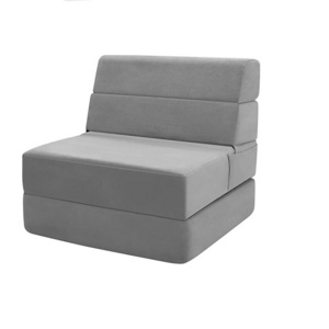 2023 newest high density foam Convertible Chaise lounger fold sofa bed couch for Small Spaces, Guests Sleepovers, Kids Play Area