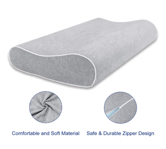 Adjustable Cervical Pillow Supportive Contour gel infused height adjustable memory foam pillow for Side Sleeper