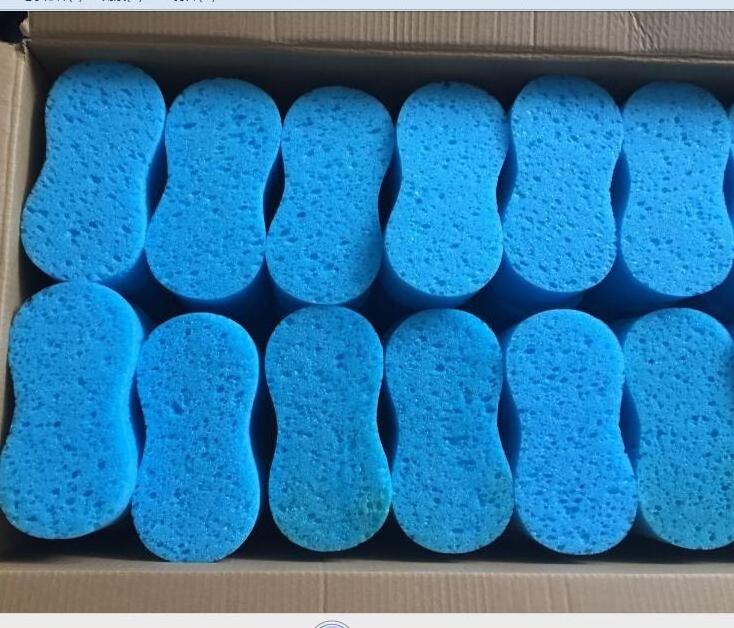 lowest price multi-hole high density blue car washing cleaning sponge