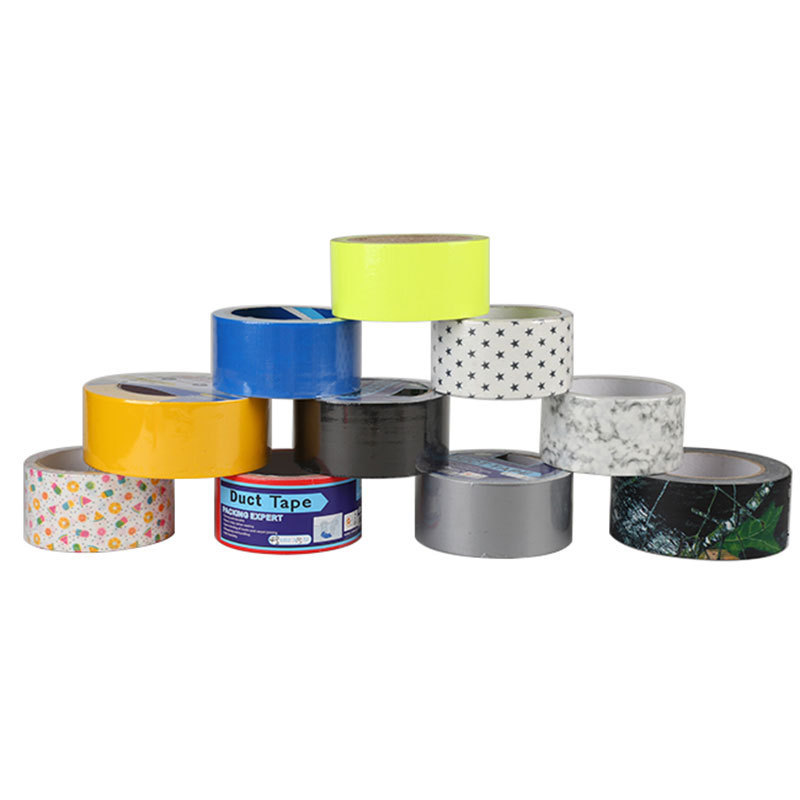 Custom Printed Heavy Duty Reinforced Cloth Duct Tape Multi Colored Book Binding Carpet Adhesive Single Side Cloth Fabric Tape