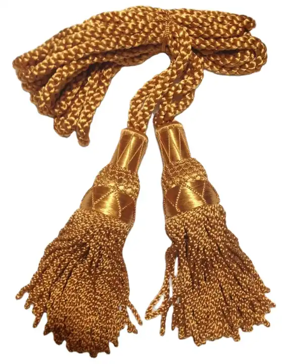 Factory Supply Decorative Ceremonial Stewart Bugle Cord for Band and Bagpipe OEM Drone Cords Silk Tassels Crafts