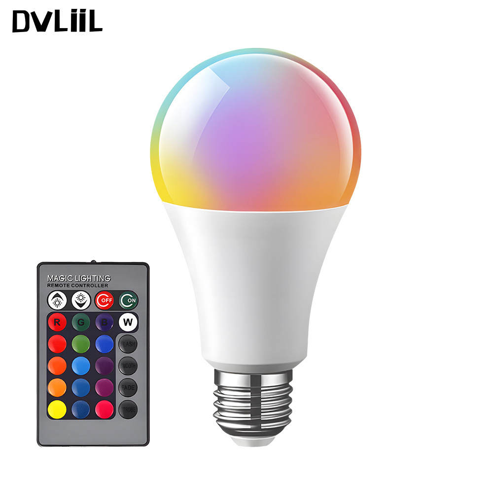 DVLIIL 5W 7W 9W 12W Colour Changing B22 Speaker 15w Wifi E27 Smart Wi-fi Bulbs Gu24 Rgb Light Bulb