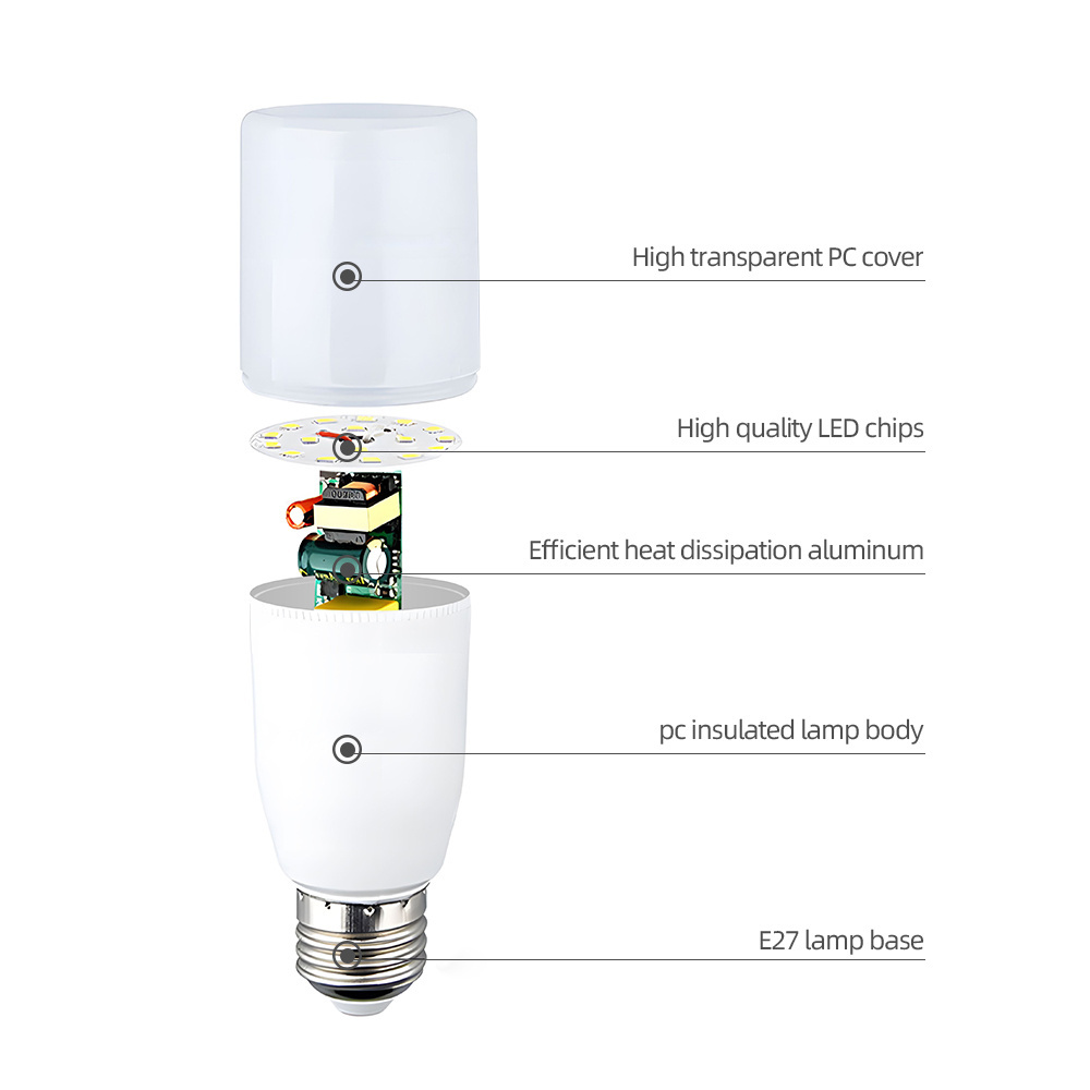 DVLIIL 100w E24s E40 Battery Dimmable E14 Led Lamps And T5 Charging Warm Light Bulb