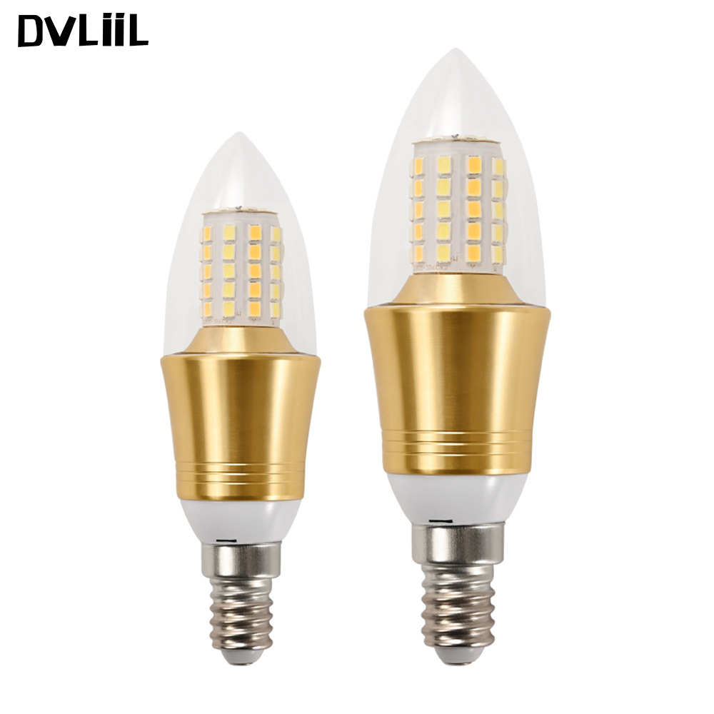 DVLIIL 5W 7W 9W 12W E27 Monochrome Charging Incandescent Upgrade Led candle bulb lights