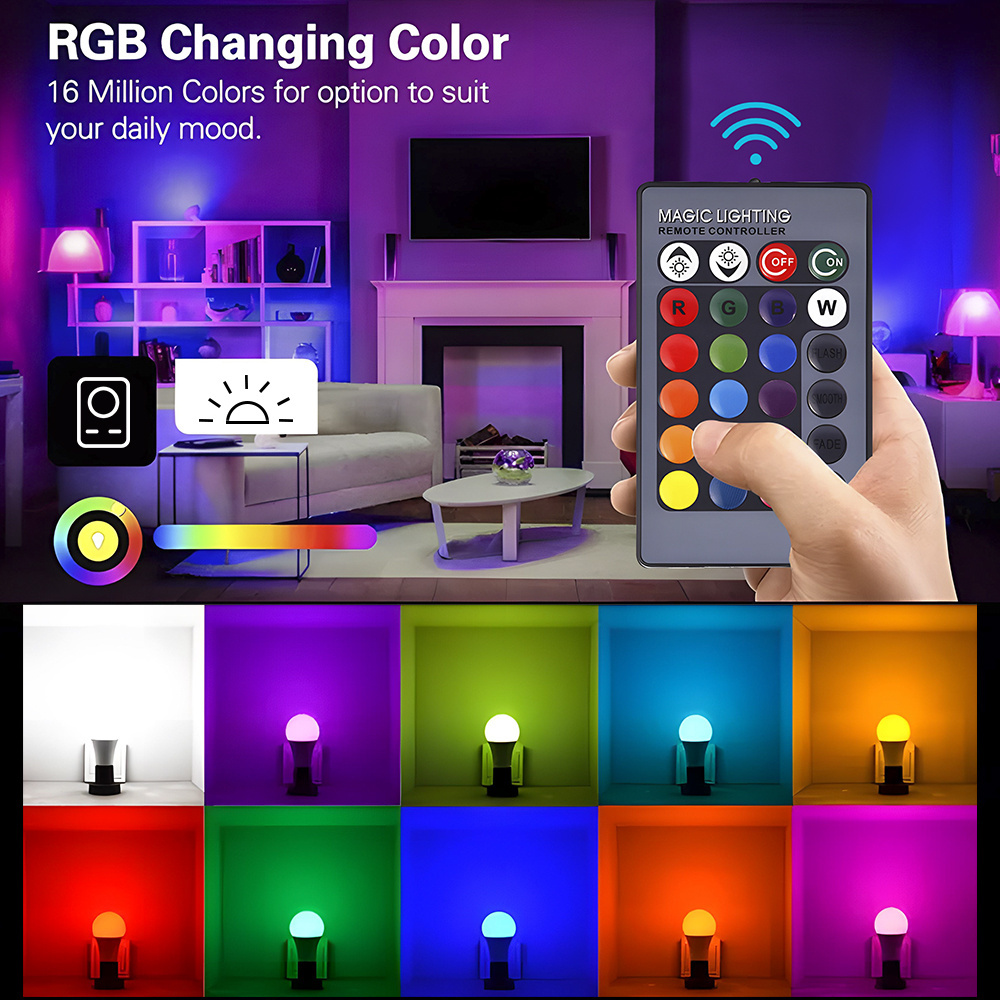 DVLIIL 5W 7W 9W 12W Tuya E26 220v 110v E27 15w 10w 5w Rgbw Changing 20w Smart Led Wifi 9w Color Gu10 Rgb Light Bulb