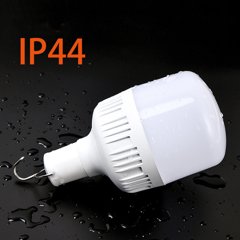 Portable 50W Rechargeable Battery Recharble Bulb Charging Ultra Bright Led Emergency Bulb