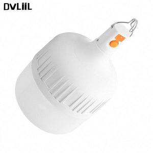 Portable 50W Rechargeable Battery Recharble Bulb Charging Ultra Bright Led Emergency Bulb