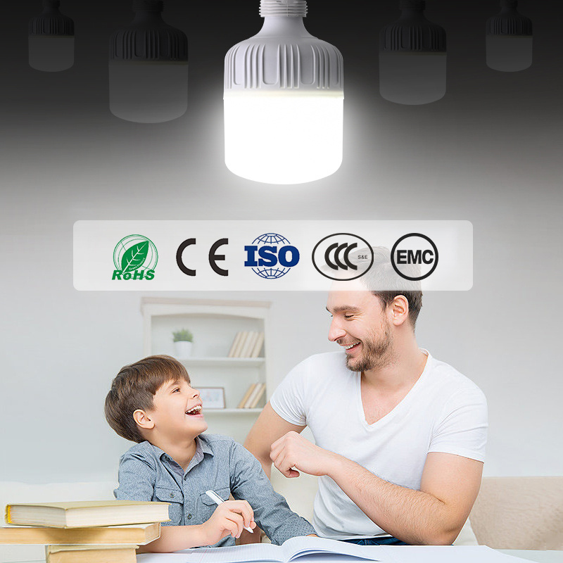 Factory Price Led Lamp E27 T Shape Light Bulb 5W 10W 15W 20W 30W 40W 50W 60W Led Bulb