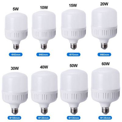 Factory Price Led Lamp E27 T Shape Light Bulb 5W 10W 15W 20W 30W 40W 50W 60W Led Bulb