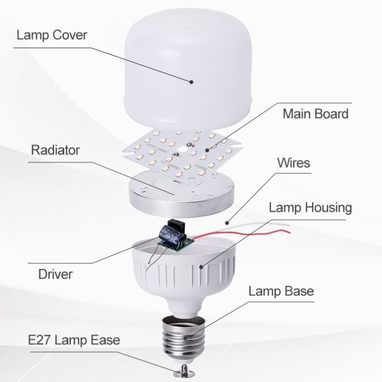 Low Price For Sale Housing E27 Led Bulb Circuit T Shape Bulb Smd2835 White Led Bulb Bombilla