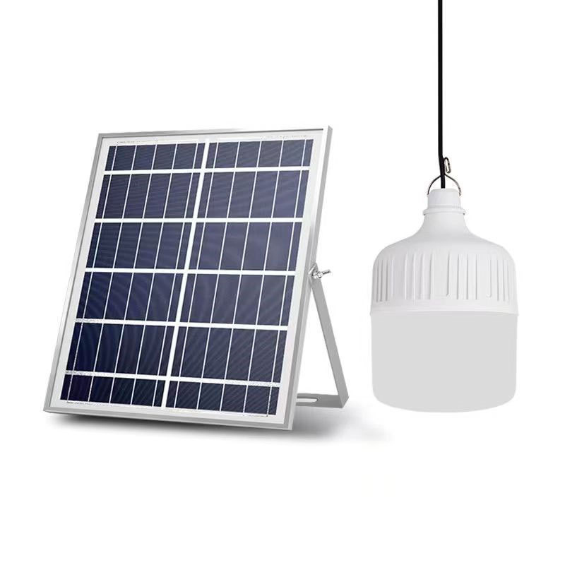 Remote control lamp led solar light bulb Rechargeable 300 Wattage Emergency Outdoor solar panels Smart Led Bulb