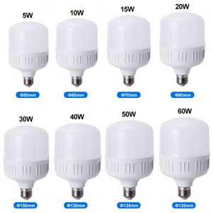 High Quality Led Light Bulb 5W 10W 15W 20W 30W 40W 50W Popular T Bulb Warehouse Lighting E27 Bulbs