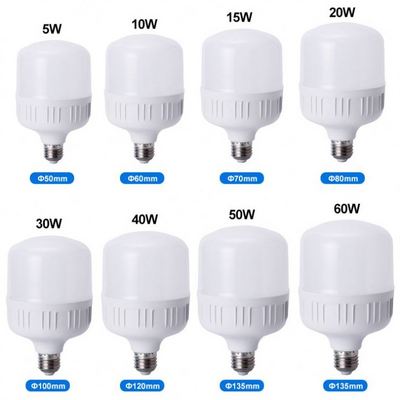 High Quality Led Light Bulb 5W 10W 15W 20W 30W 40W 50W Popular T Bulb Warehouse Lighting E27 Bulbs