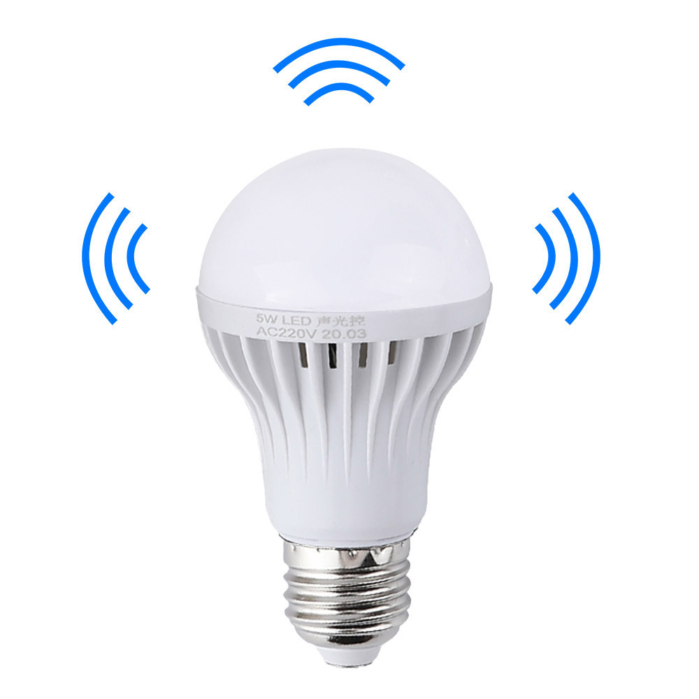 Top Quality 7W E27 Sound And Light Sensor Bulb Motion Smart Sensor Led Lights Radar Sensor Light Bulb