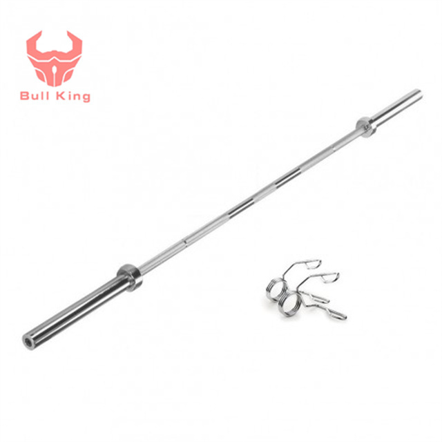 gym fitness equipment Spring Steel Chromed Weight Lifting Barbell Bars