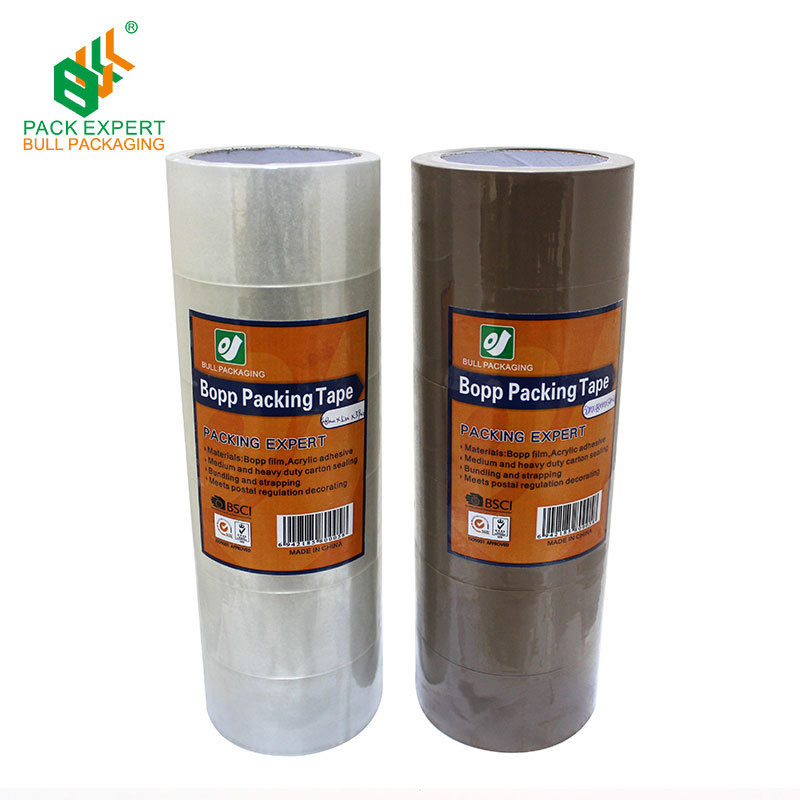 Acrylic Glue BOPP Film Super Clear Packing Tape with Dispenser