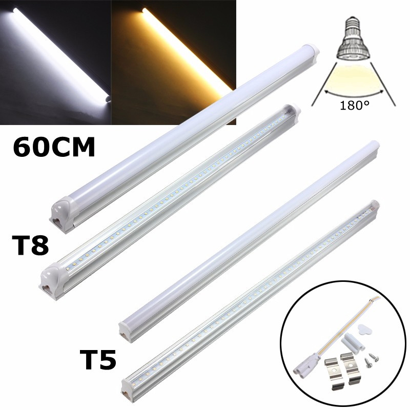 Bullslamp T5 T8 Tube Batten Replacement Integrated Led Tube Light Fixture Housing Fitting