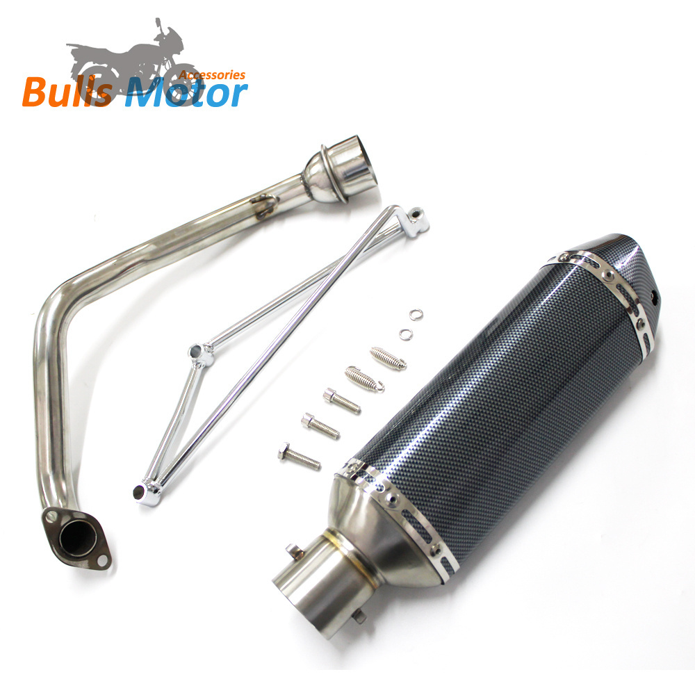 scooter racing exhaust system muffler for  GY6 125CC 150CC engine Yama 100 Honda Ruckus