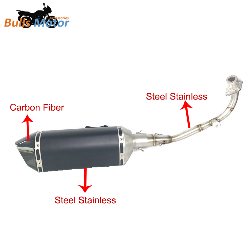 Motorcycle Exhaust Full system stainless steel Muffler Removable Db Killer Muffler For Sprint/Primavera 125 150 3V/Liberty