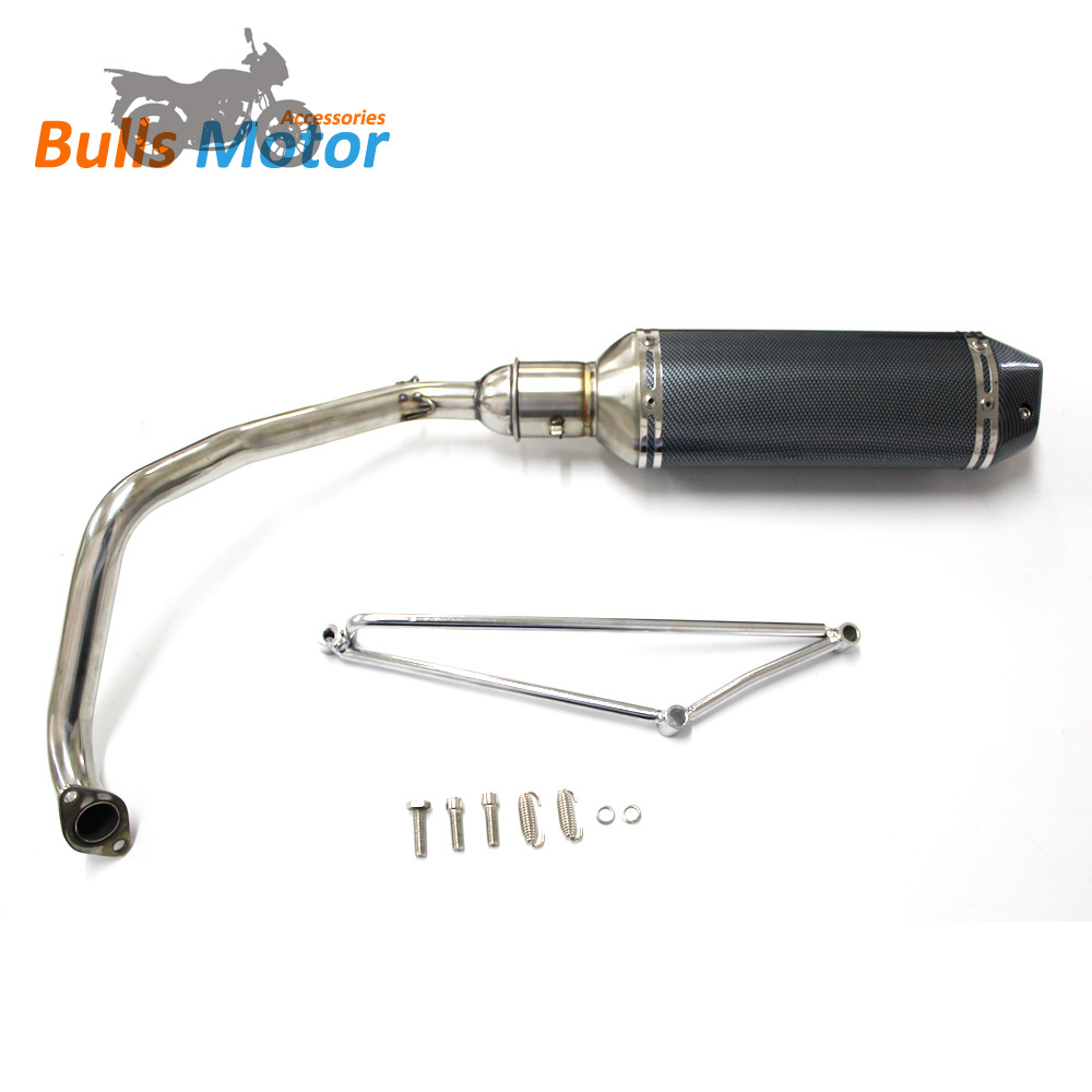 scooter racing exhaust system muffler for  GY6 125CC 150CC engine Yama 100 Honda Ruckus