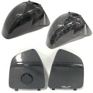 For Vespa GT300 GTV300 GTS300 Super Carbon Fiber Front Fairing Cover With USB Charger Motorcycle Spare Parts 2005-2022