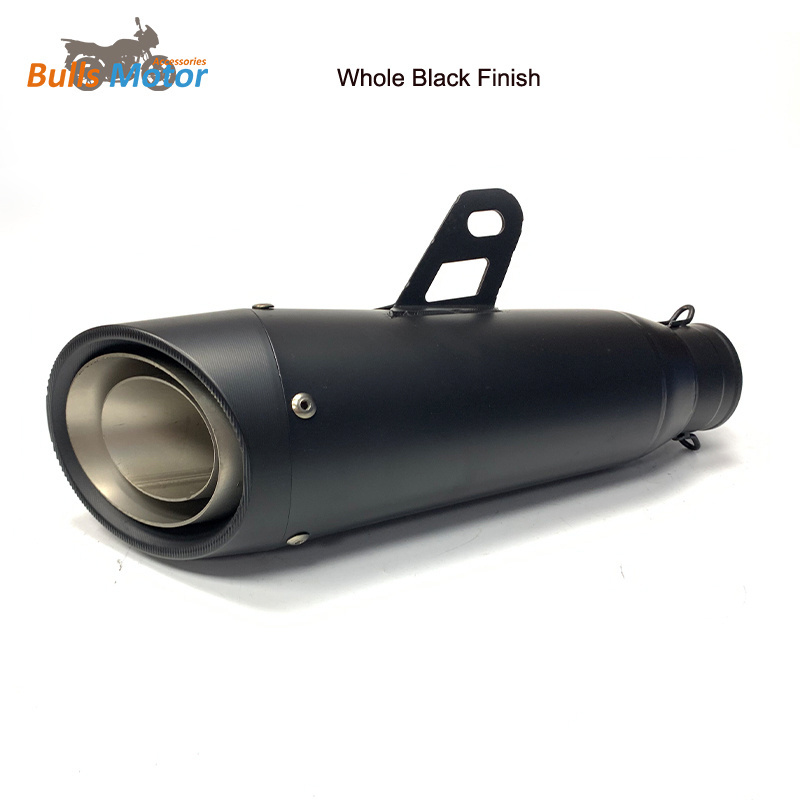 Motorbike Exhaust Muffler Stainless CNC Carbon Fiber Motorcycle Exhaust Silencer For 400cc 600cc 800cc 1000cc Race Moto Escapes