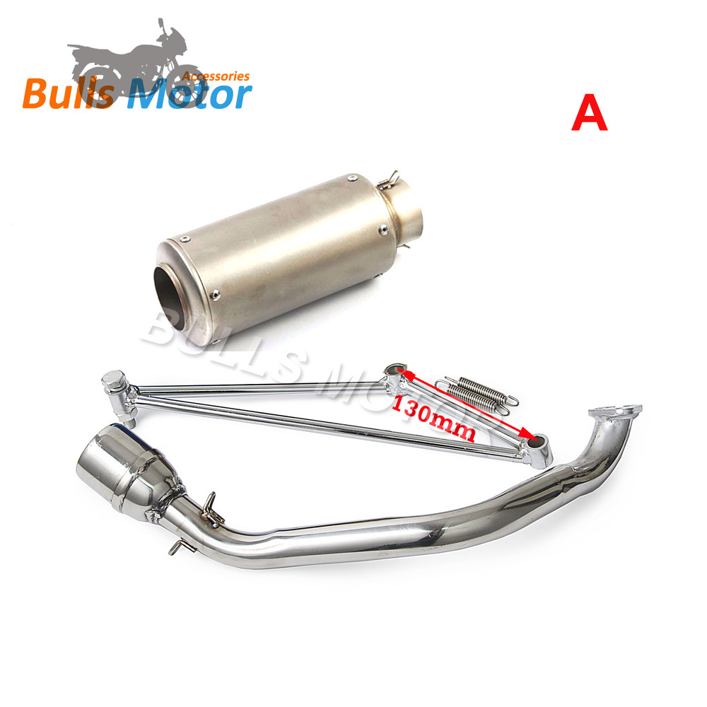 High performance scooter full exhaust system for GY6 125cc 150cc Yamahaes 100 China spare parts