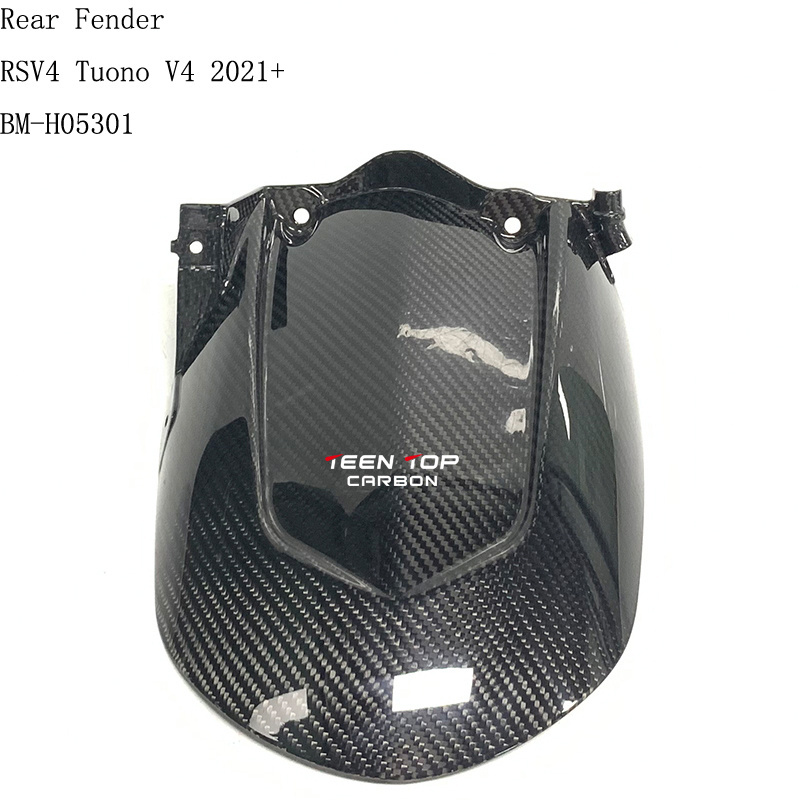 2021 2022 For Aprilia RSV4 Tuono V4 Carbon Fiber Rear Fender Motorcycle Spare Parts Mudguard Hugger Fender Moto Accessories