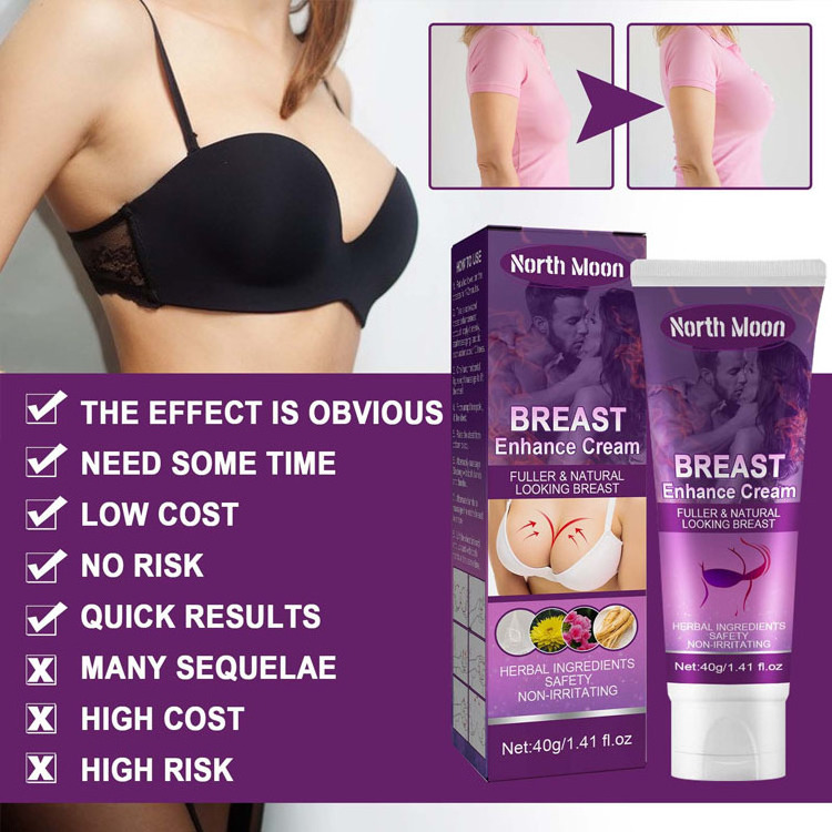 North Moon Breast Cream Daily Big Boobs Cream Women Breast Tightening OEM ODM Private Label Breast Lifting Fast Cream 3pcs