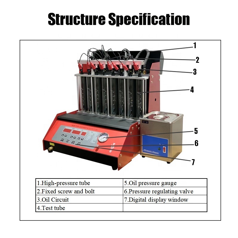 Brand NEW 8 Cylinders Fuel Injector Cleaning Testing Machine BFIT-08