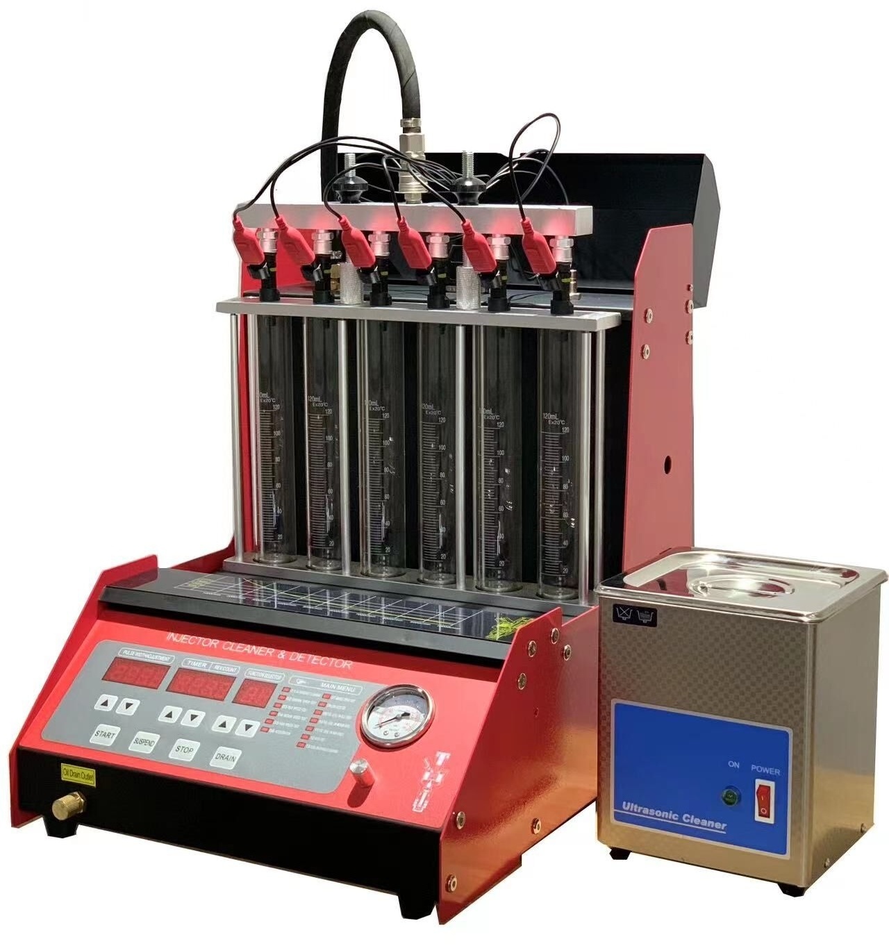 NEW 6 Cylinders Fuel Injector Cleaning Testing Machine BFIT-06 Banco de Prueba de Inyectores