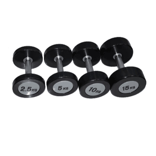 Best Popular PU Round Head Urethane Coated Dumbbell For Bodybuilding